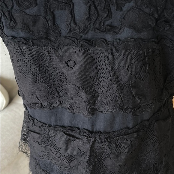 Pura Vida 100% cotton  Black Lace Dress size 12 - Picture 3 of 12